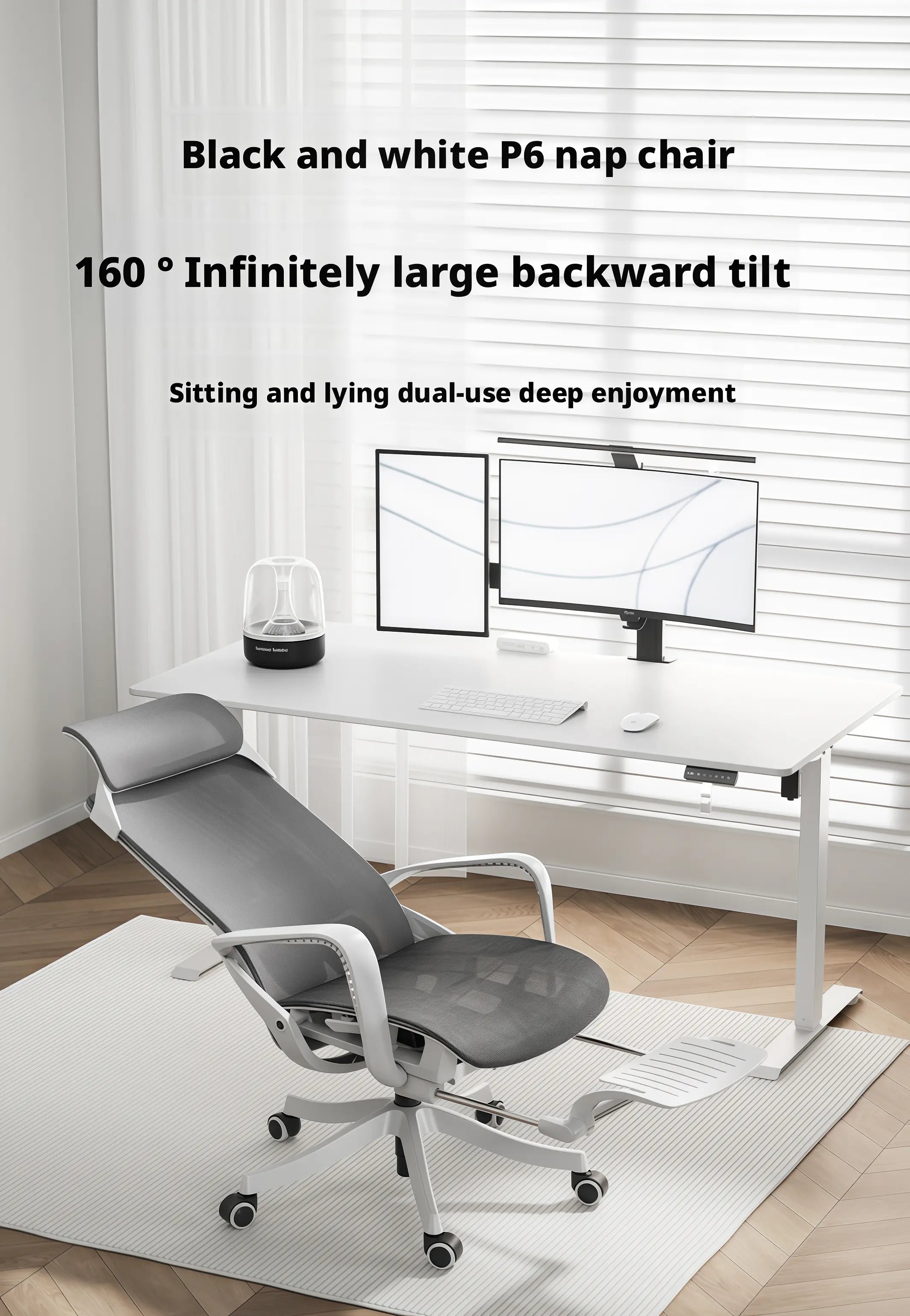 Ergonomic office chair with high back support and headrest