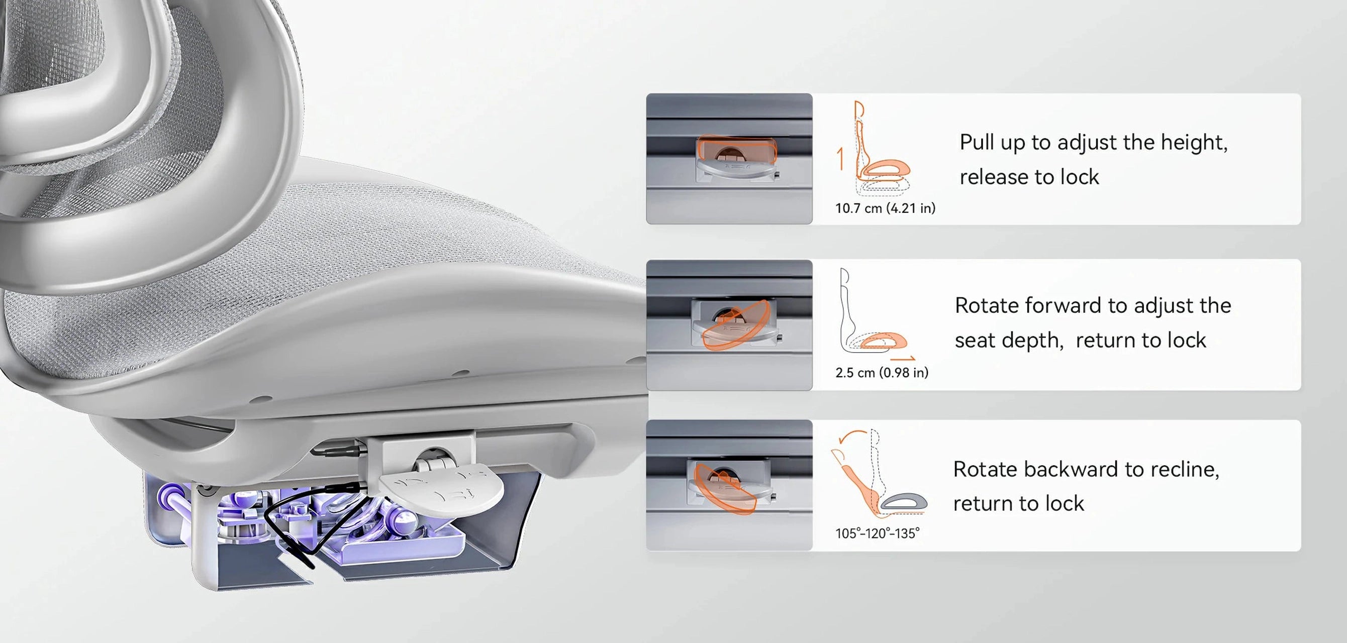 Modern ergonomic office chair designed for work-from-home environments.