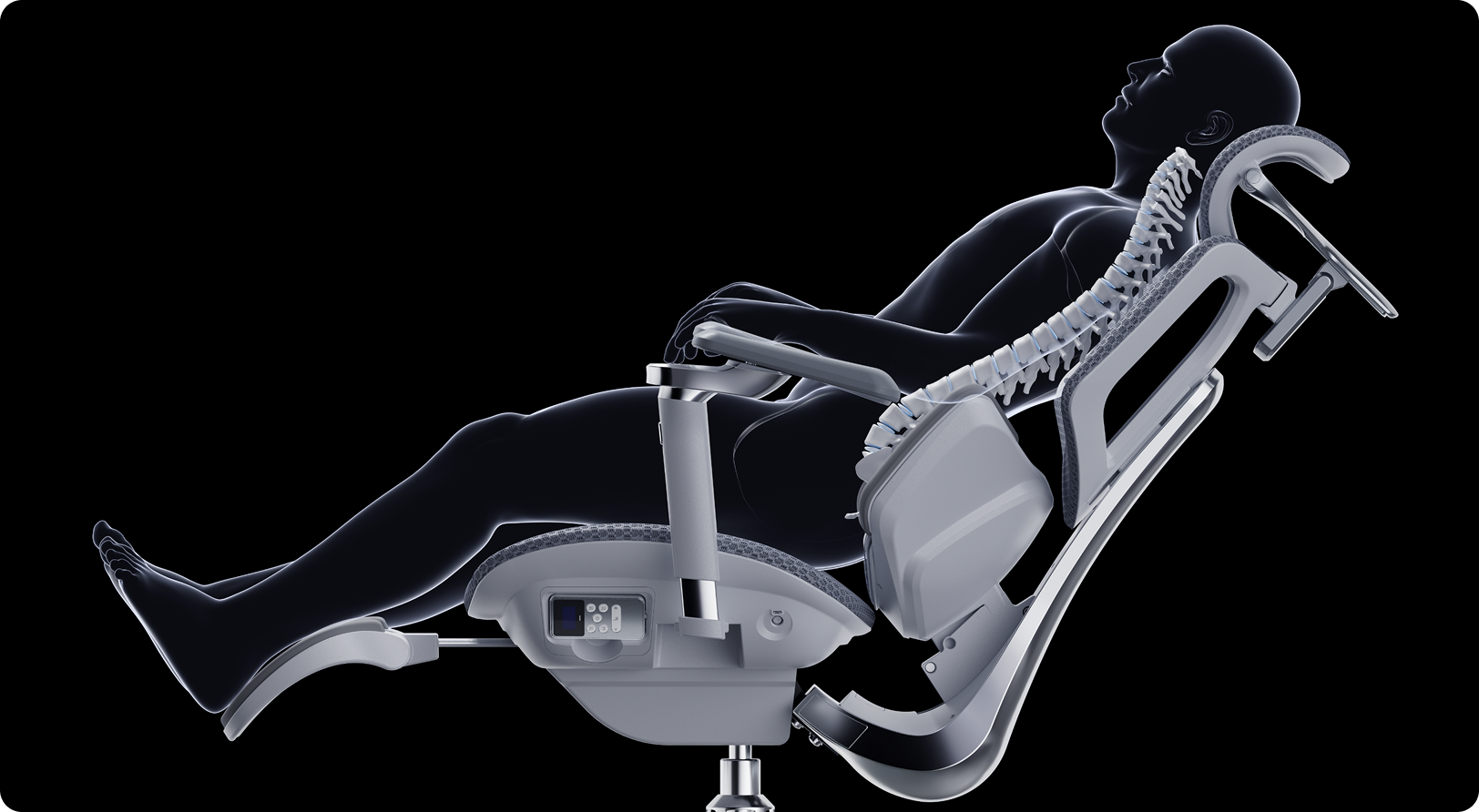 Premium executive high-back ergonomic office chair with breathable high-tension mesh.