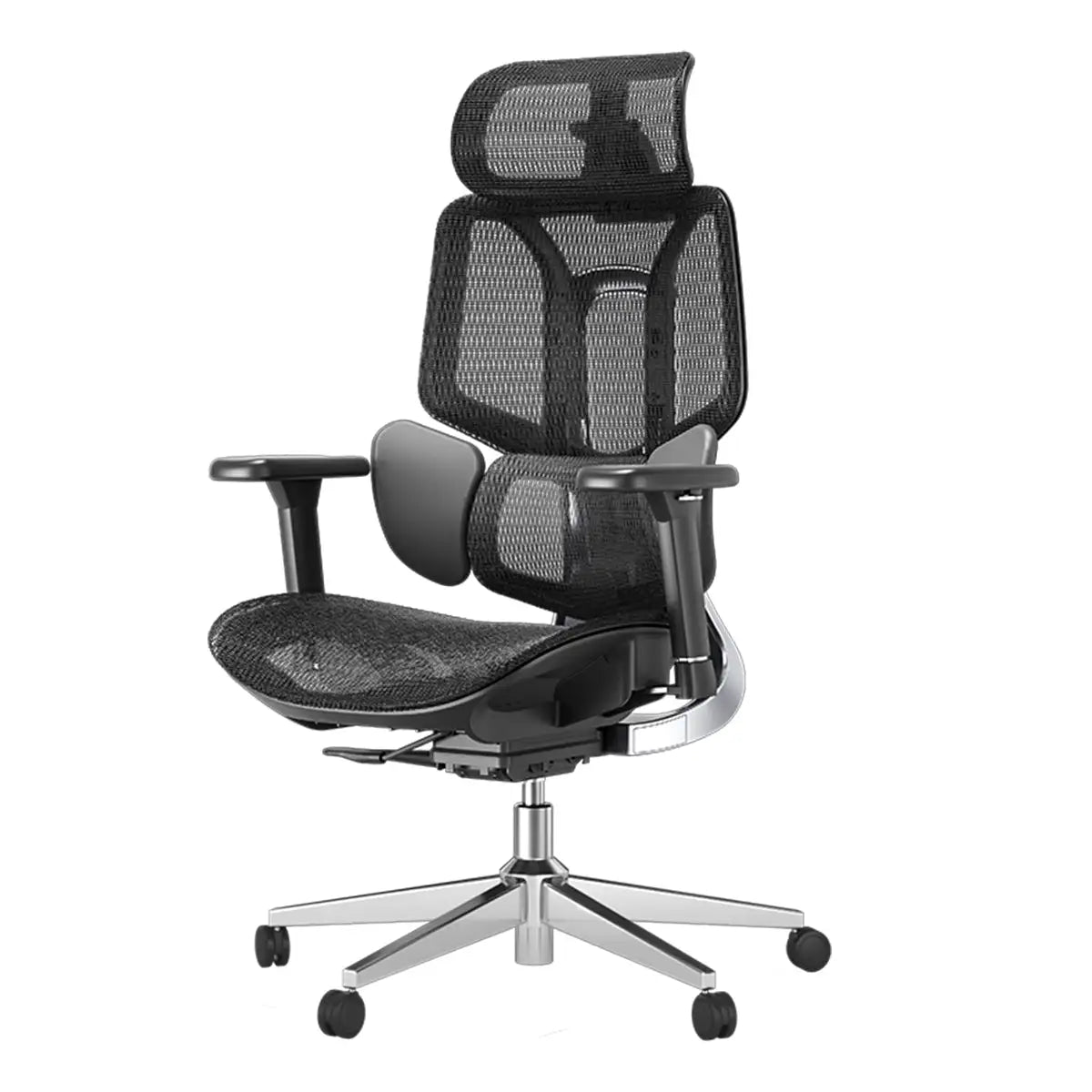 Ergonomic Office Chair with Adjustable Lumbar Support & Headrest - High Back Mesh Desk Chair for Home Office & Gaming