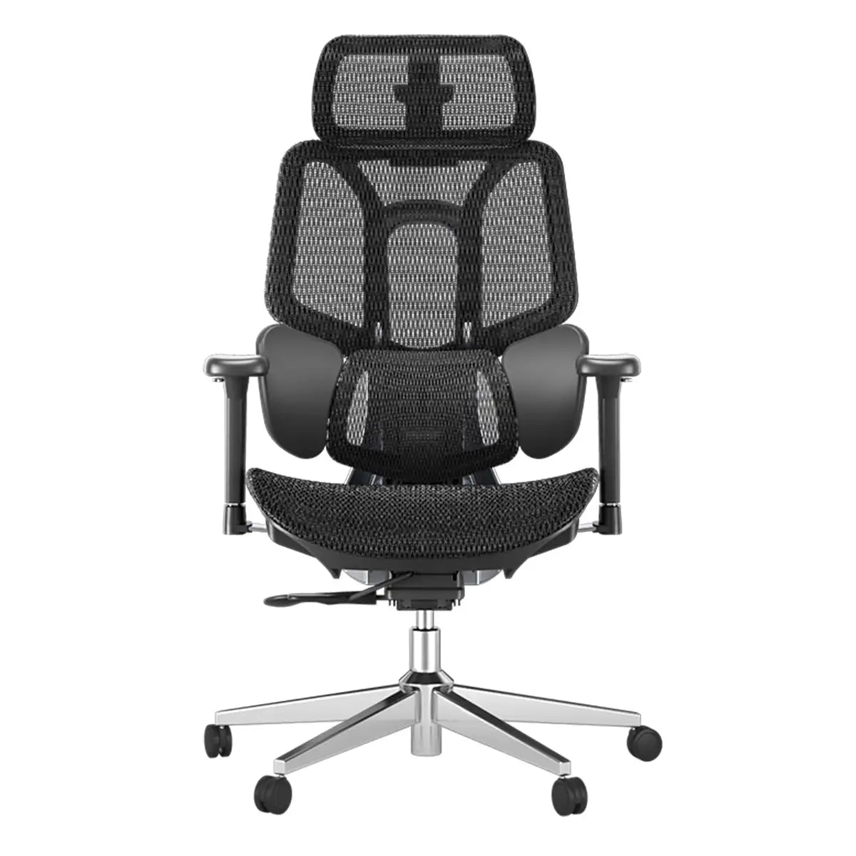 Ergonomic Office Chair with Adjustable Lumbar Support & Headrest - High Back Mesh Desk Chair for Home Office & Gaming