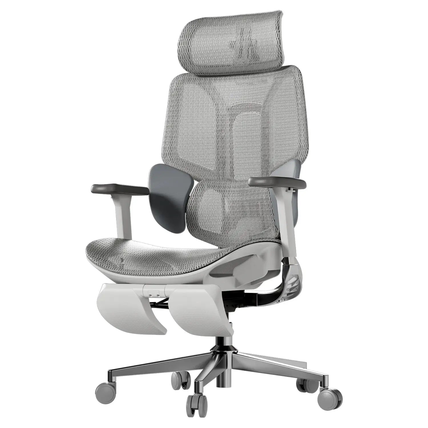 Ergonomic Office Chair with Adjustable Lumbar Support & Headrest - High Back Mesh Desk Chair for Home Office & Gaming