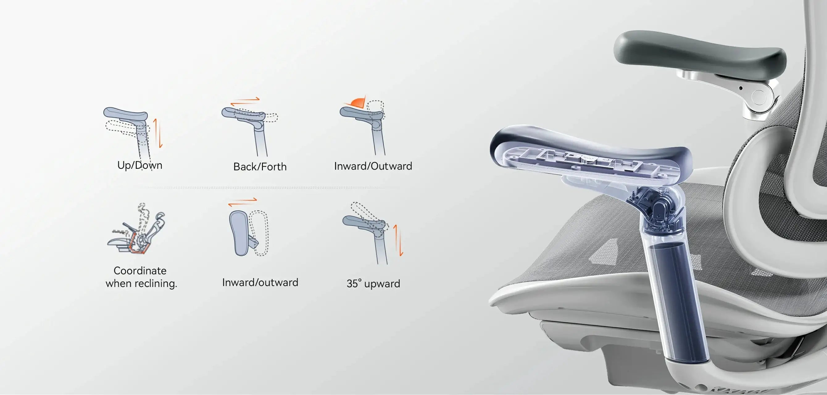 Computer desk chair with an integrated lumbar protection system for spine health.