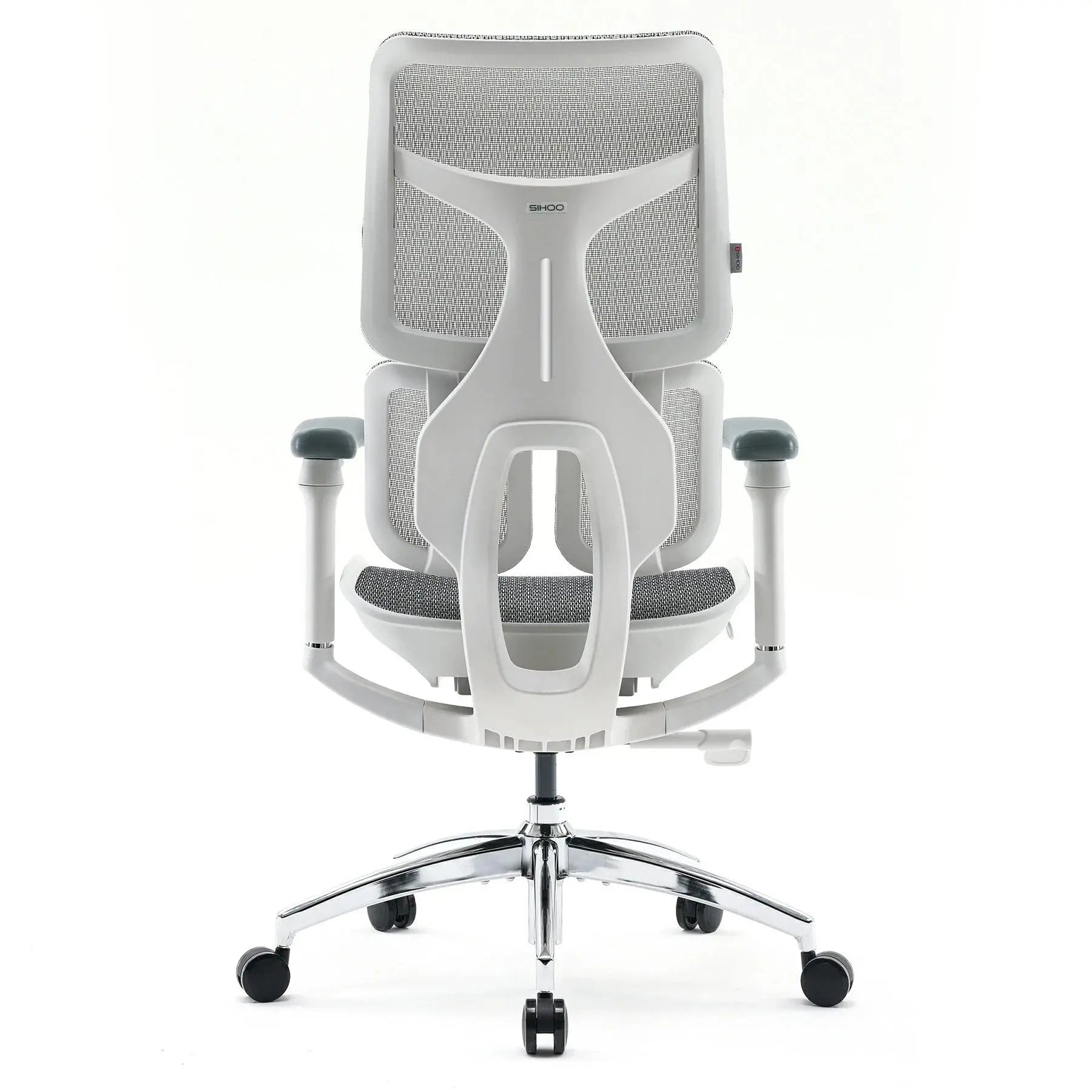 Ergonomic Office Chair - Dual Dynamic Lumbar Support Mesh Desk Chair with 4D Adjustable Armrests, Comfortable High Back Computer Chair for Back Pain Relief