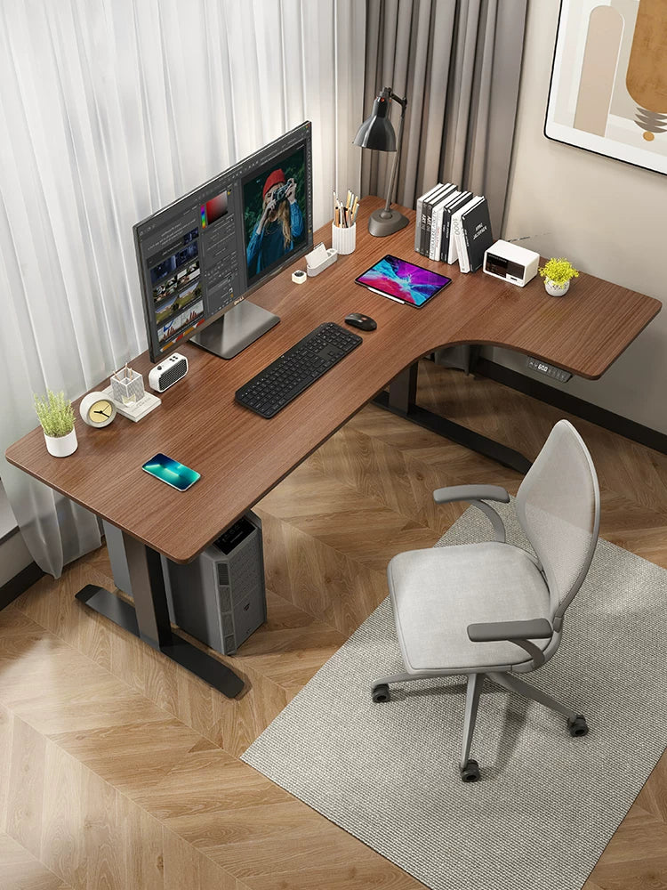 Electric L-Shaped Standing Desk with Left or Right Return product view