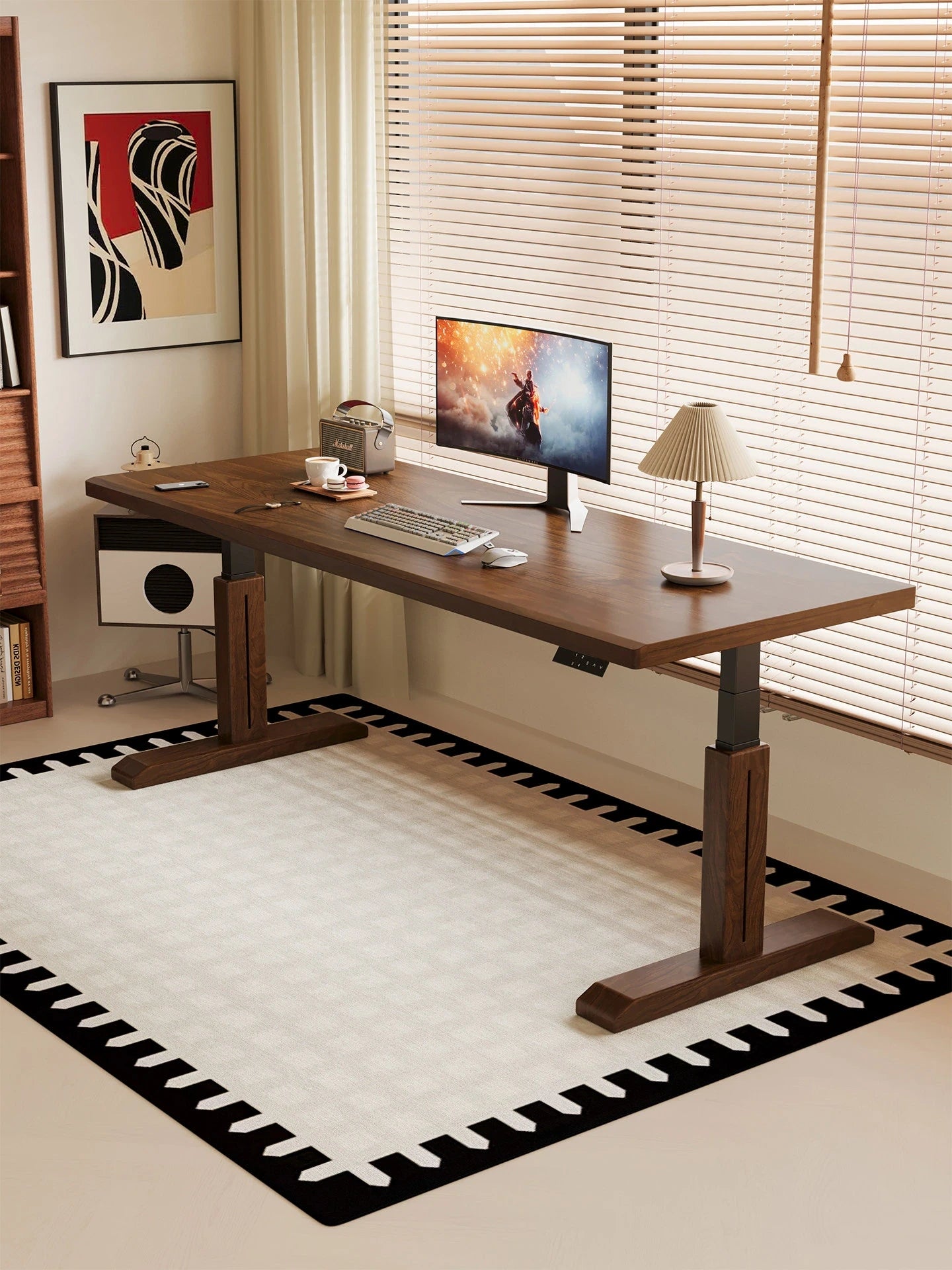MT26 executive electric standing desk workstation
