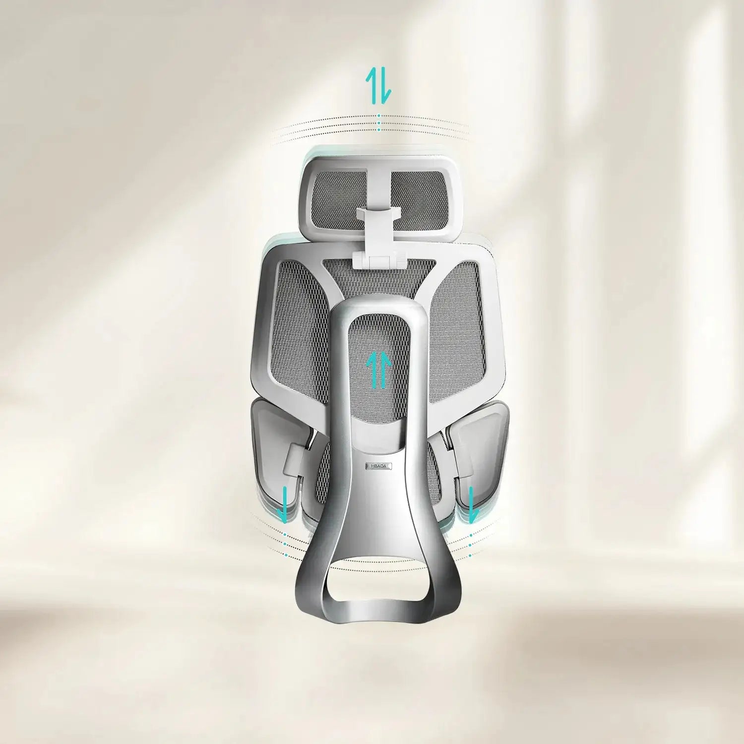 Ergonomic Office Chair with Adjustable Lumbar Support & Headrest - High Back Mesh Desk Chair for Home Office & Gaming