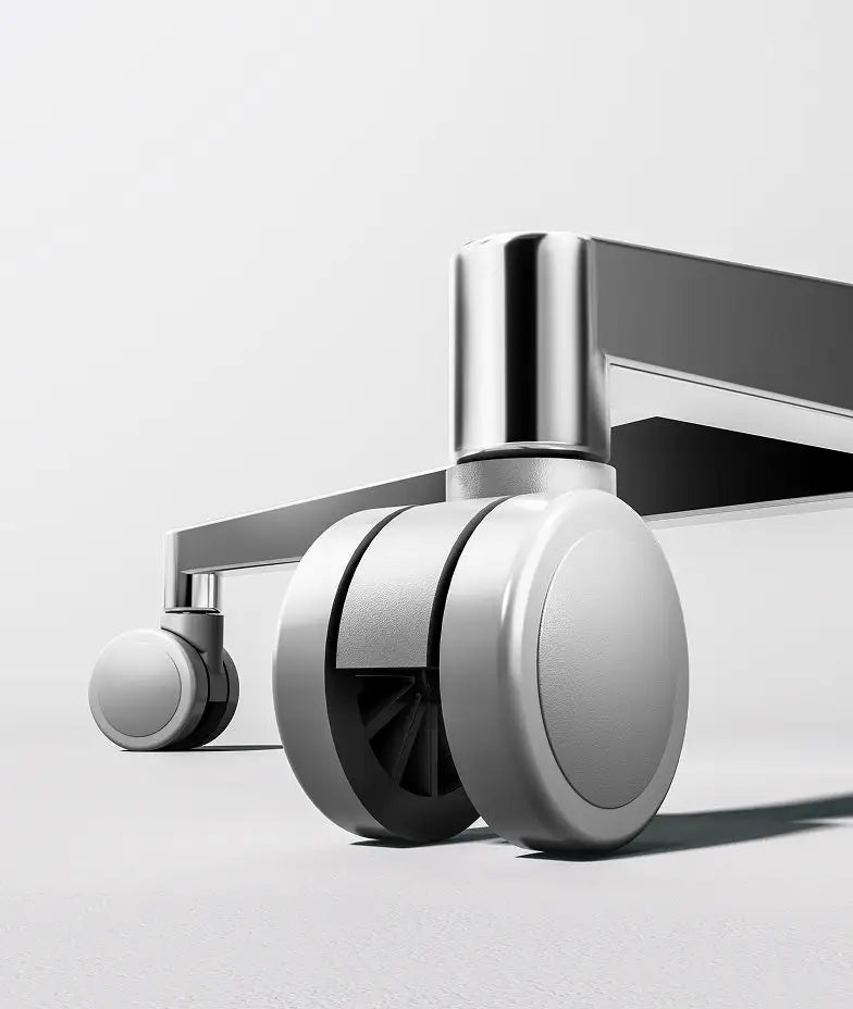 Noise-Reduction Technology: Designed for seamless floor gliding at minimal decibels, perfect for deep-focus work environments.