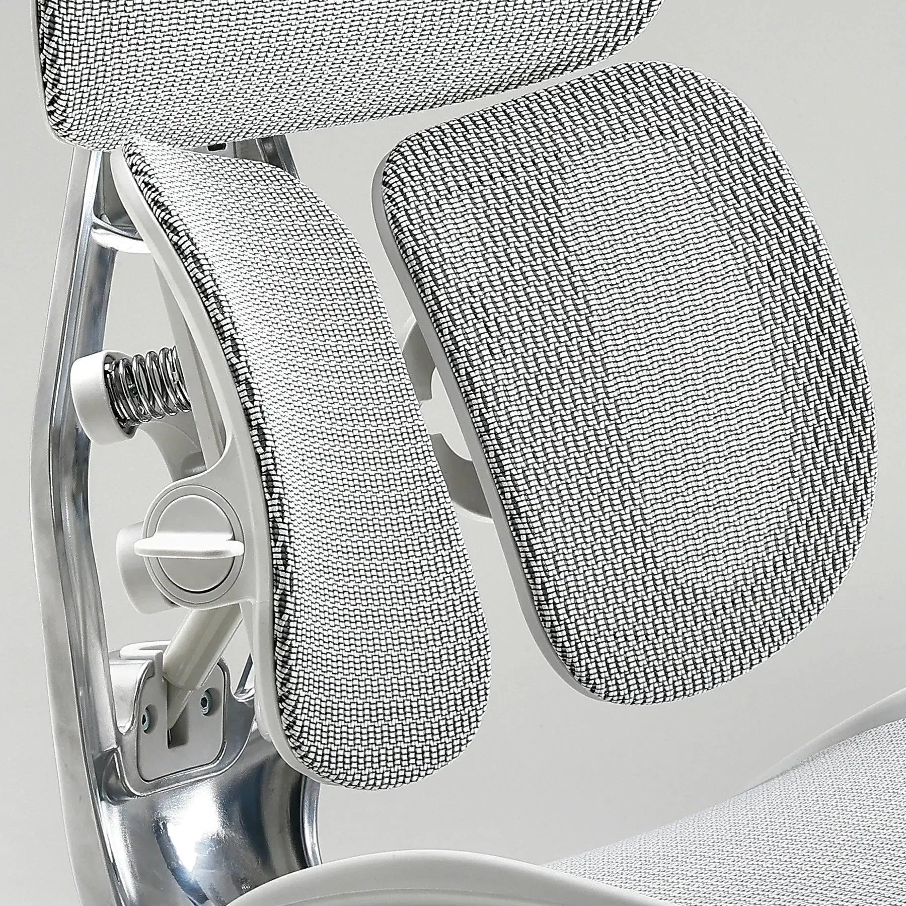 Breathable white full mesh ergonomic chair that ensures maximum airflow and cooling comfort for all-day sitting.
